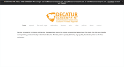 Desktop Screenshot of decaturscreenprint.com