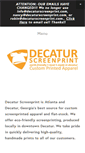 Mobile Screenshot of decaturscreenprint.com