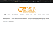 Tablet Screenshot of decaturscreenprint.com